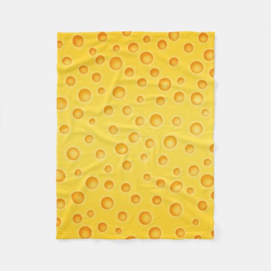 Couverture Polaire Motif de texture de Cheezy de fromage suisse (Devant)