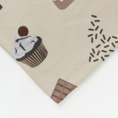 Couverture Polaire Motif de thème chocolat (Coin)