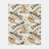 Couverture Polaire Motif de tigre (Devant)