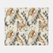 Couverture Polaire Motif de tigre (Devant (Horizontal))
