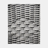Couverture Polaire Motif de tissage métallique industriel moderne (Devant)