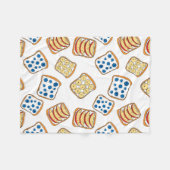 Couverture Polaire Motif de toast (Devant (Horizontal))