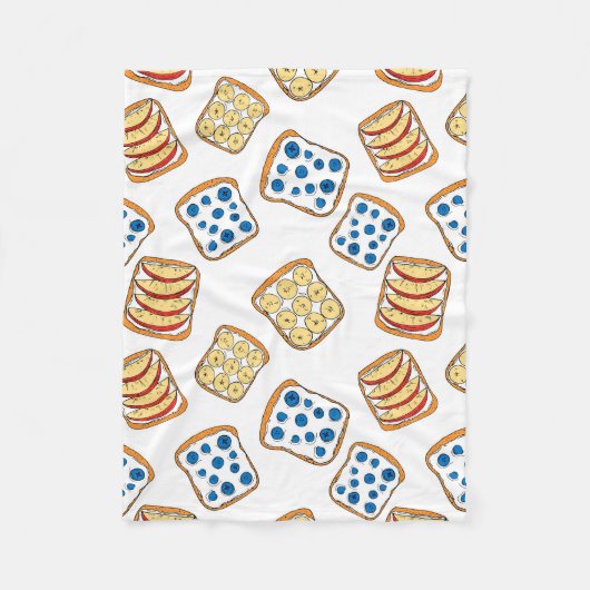 Couverture Polaire Motif de toast (Devant)