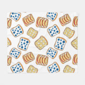 Couverture Polaire Motif de toast (Devant (Horizontal))