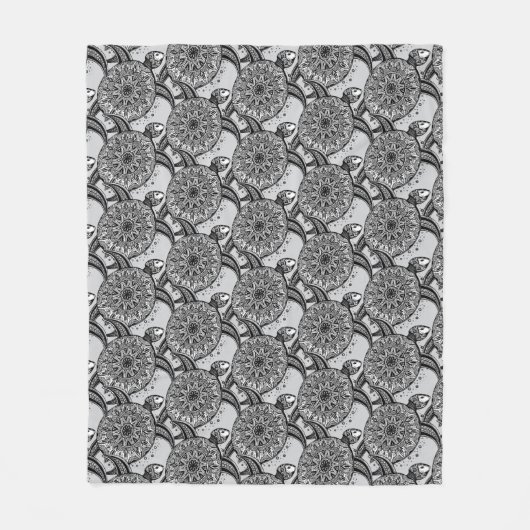 Couverture Polaire Motif de tortue de style (Devant)