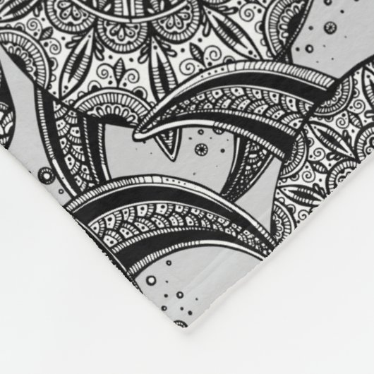 Couverture Polaire Motif de tortue de style (Coin)