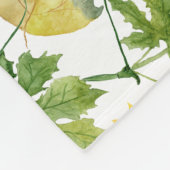 Couverture Polaire Motif de tournesol deux (Coin)