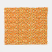 Couverture Polaire Motif de tranches de citron (Devant (Horizontal))