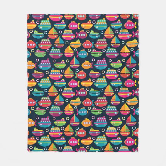 Couverture Polaire Motif de transport d'océan (Devant)