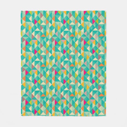 Couverture Polaire Motif de triangles (Devant)