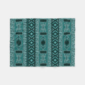 Couverture Polaire Motif de Turqouise du sud-ouest (Devant (Horizontal))