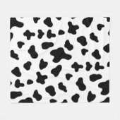 Couverture Polaire Motif de vache noir et blanc (Devant (Horizontal))