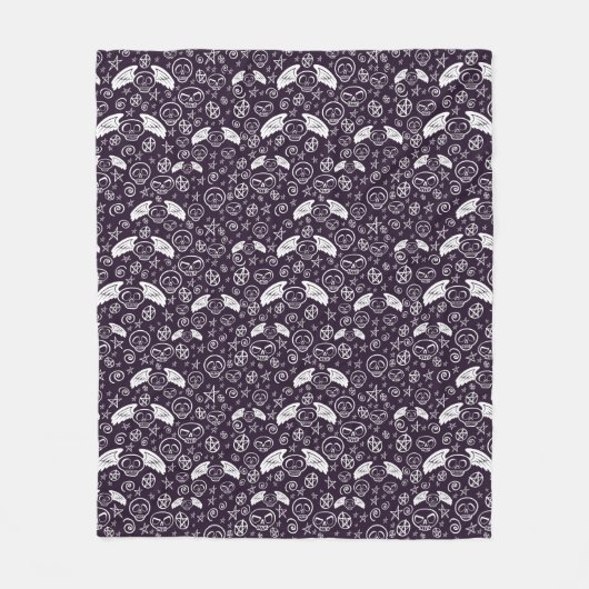 Couverture Polaire Motif de "vaudou" (Devant)