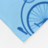 Couverture Polaire Motif de vélo rétro (Coin)