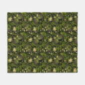 Couverture Polaire Motif de Vert-or de ressort (Devant (Horizontal))
