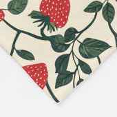 Couverture Polaire Motif de vigne fraise (Coin)