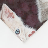Couverture Polaire Motif de visages de chat de Kitty avec l'image de (Coin)