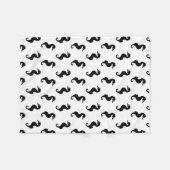 Couverture Polaire Motif De Voie De Mer Noir Et Blanc (Devant (Horizontal))