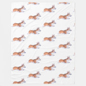 Couverture Polaire Motif de vol Corgi 2 (Devant)