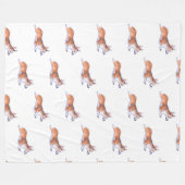 Couverture Polaire Motif de vol Corgi 2 (Devant (Horizontal))