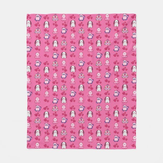 Couverture Polaire Motif de Webkinz Valentine (Devant)
