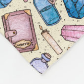 Couverture Polaire Motif de Witchy d'aquarelle (Coin)