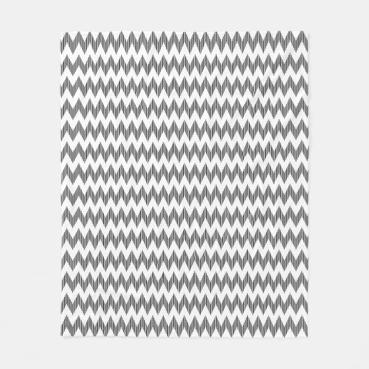 Couverture Polaire Motif de zigzag géométrique (Devant)