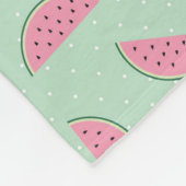 Couverture Polaire Motif d'éclaboussure de peinture de fruit tropical (Coin)
