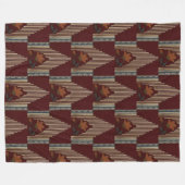 Couverture Polaire Motif Décor Avec Fleur Et Flèche (Devant (Horizontal))
