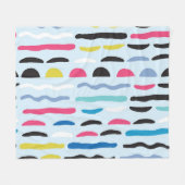 Couverture Polaire Motif décoratif géométrique Abstrait sans couture. (Devant (Horizontal))