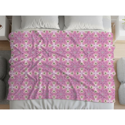 Couverture Polaire Motif décoratif violet