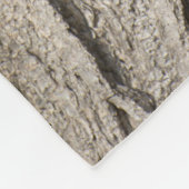 Couverture Polaire Motif d'écorce (Coin)