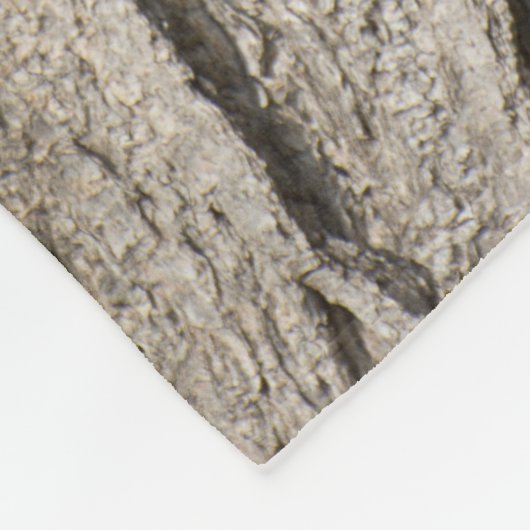Couverture Polaire Motif d'écorce (Coin)