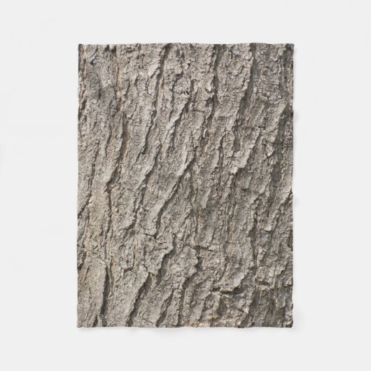 Couverture Polaire Motif d'écorce (Devant)