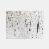 Couverture Polaire Motif d'écorce de bouleau (Devant (Horizontal))