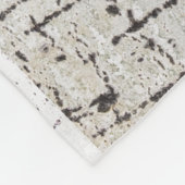 Couverture Polaire Motif d'écorce de bouleau (Coin)