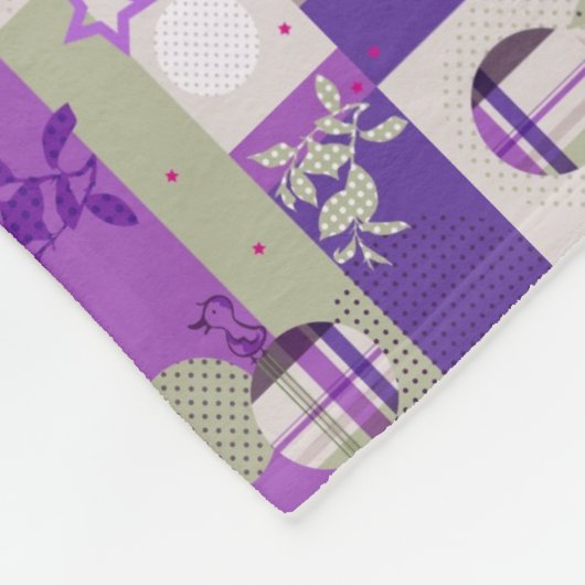 Couverture Polaire Motif d'édredon de bébé (Coin)