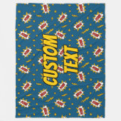 Couverture Polaire Motif d'effet sonore de bande dessinée (Devant)