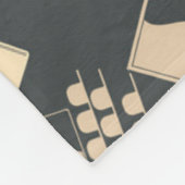 Couverture Polaire Motif d'éléments de film rétro (Coin)