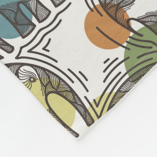 Couverture Polaire Motif d'éléphant (Coin)