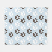 Couverture Polaire Motif d'empreinte de patte (Devant (Horizontal))