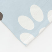 Couverture Polaire Motif d'empreinte de patte (Coin)