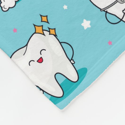 Couverture Polaire Motif dentaire mignon (Coin)