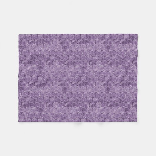 Couverture Polaire Motif d'enveloppement de bulle violette (Devant (Horizontal))