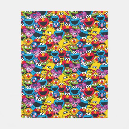 Couverture Polaire Motif d'équipage de la rue Sesame (Devant)