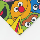 Couverture Polaire Motif d'équipage de la rue Sesame (Coin)