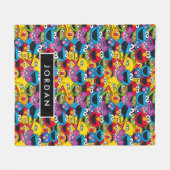 Couverture Polaire Motif d'équipage de rue Sésame personnalisé (Devant (Horizontal))