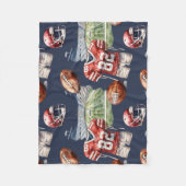 Couverture Polaire Motif d'équipement de football (Devant)