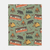 Couverture Polaire Motif des aventures du camp d'entraînement (Devant)