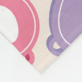 Couverture Polaire Motif des balises de chien en lecture (Coin)